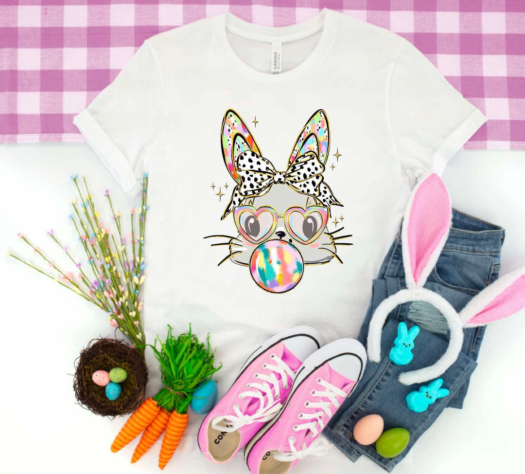 Bunny With Headband DTF Print