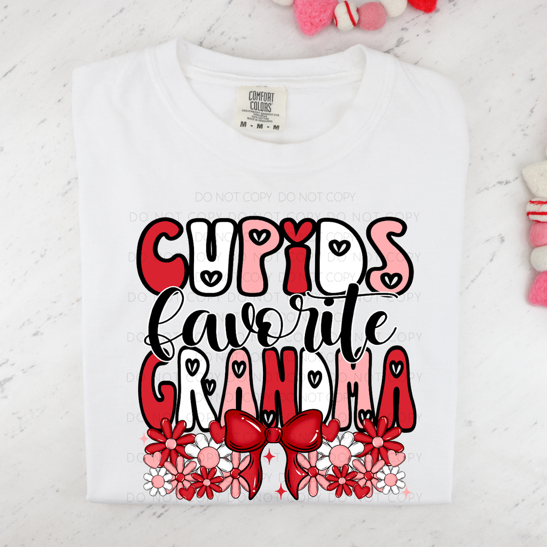 Cupids Favorite Grandma DTF Print