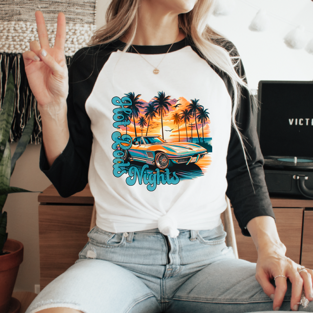 Hot Rods Nights DTF Print