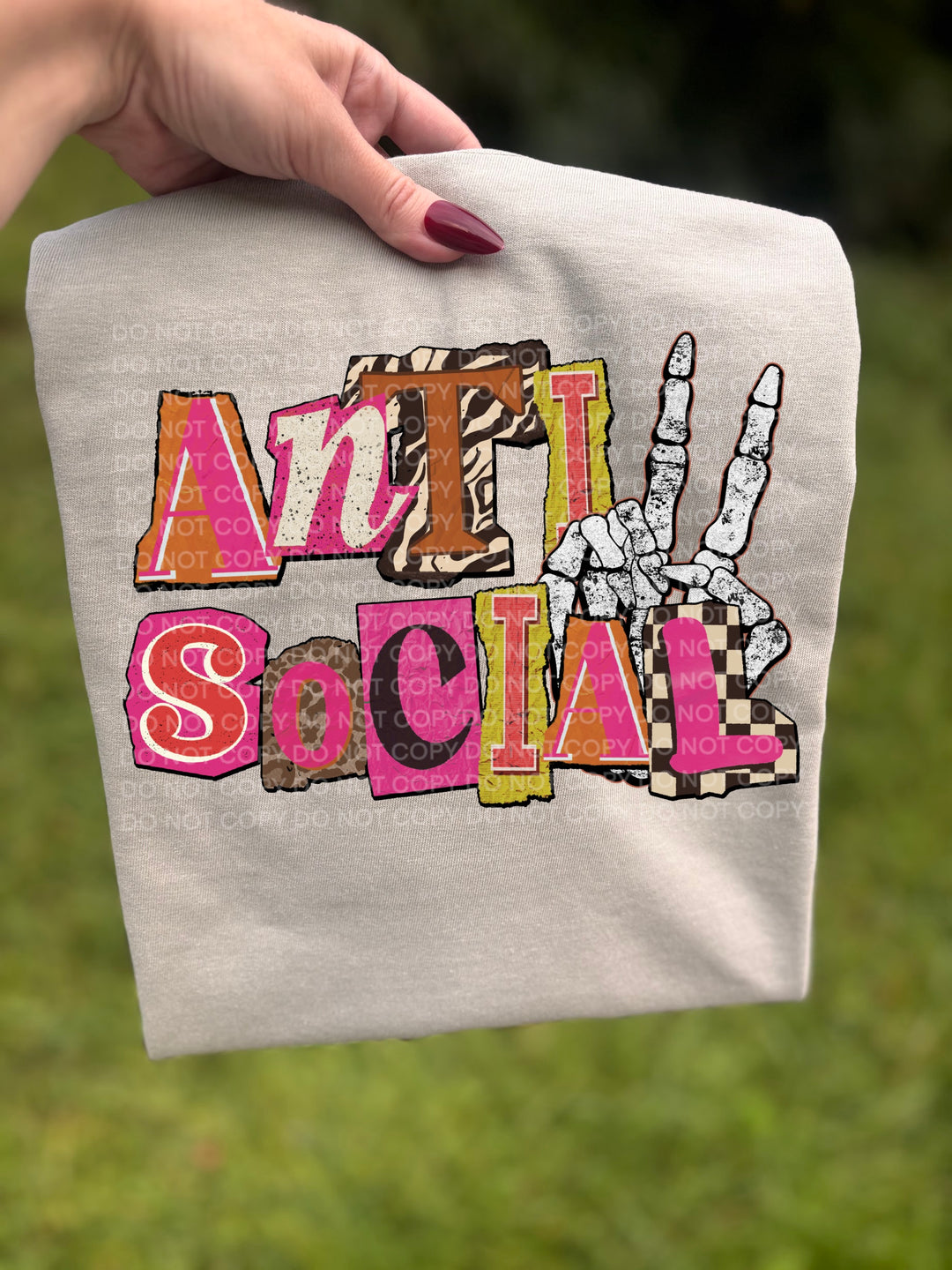Antisocial DTF Print