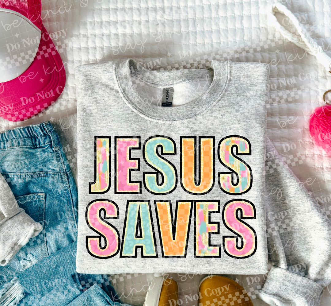 Jesus Saves DTF Print