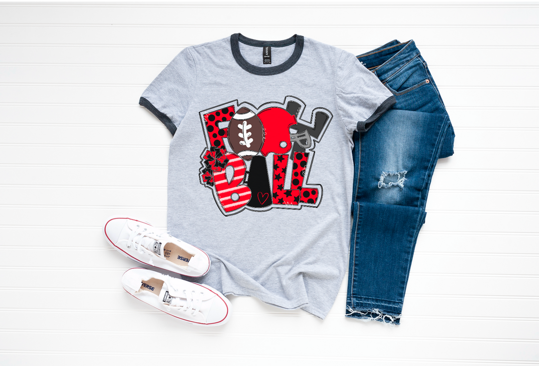 Football Word Art DTF Print