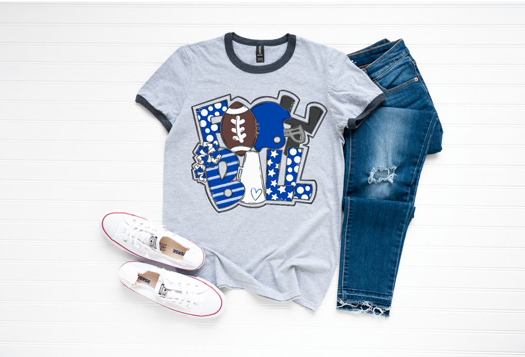 Football Word Art DTF Print