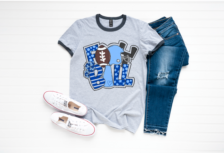 Football Word Art DTF Print