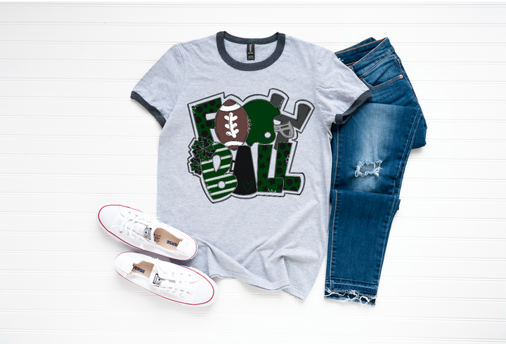 Football Word Art DTF Print