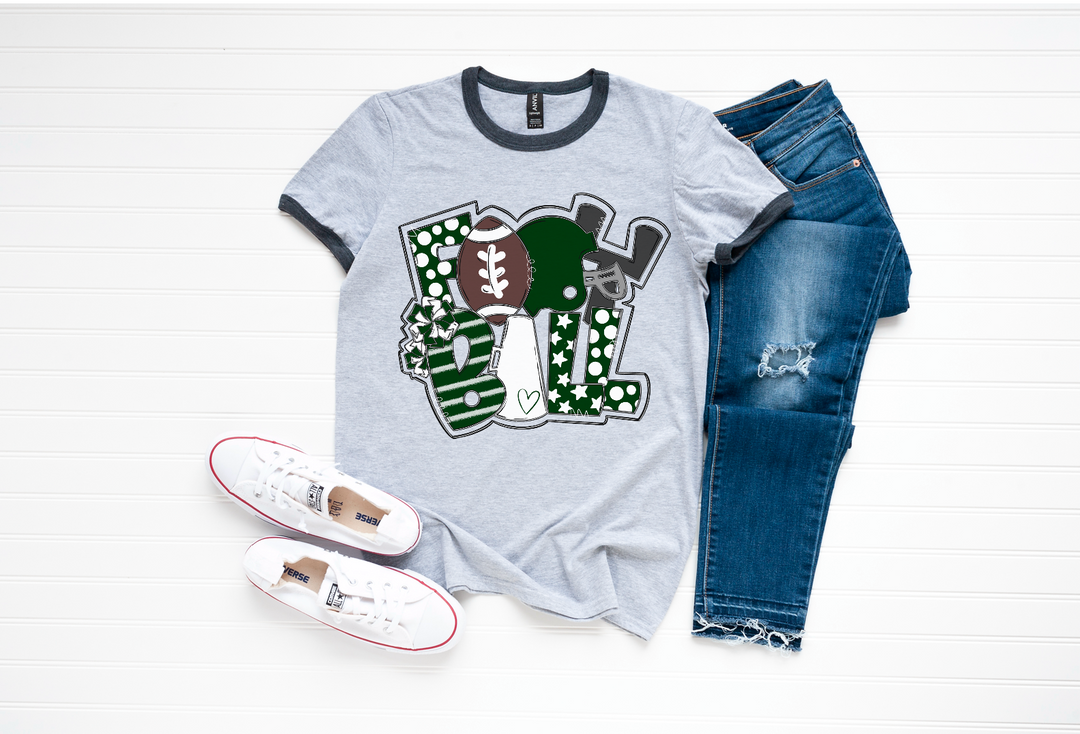 Football Word Art DTF Print