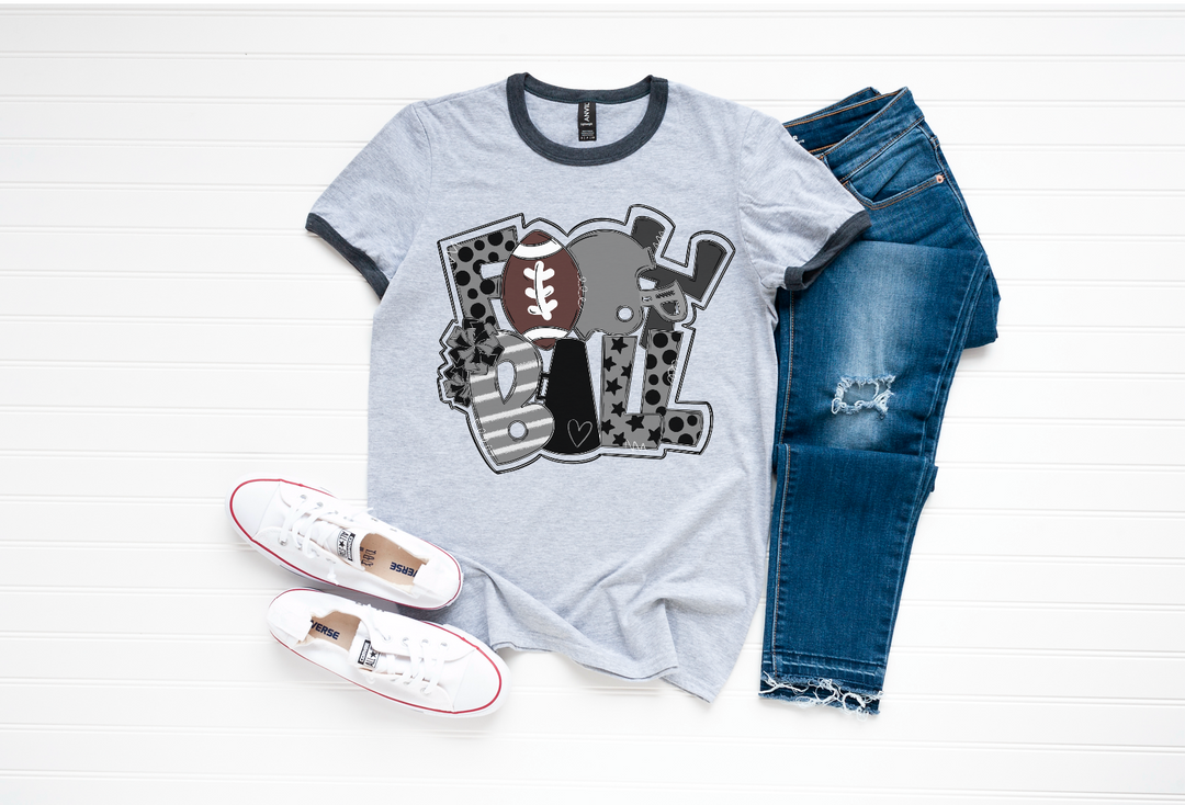 Football Word Art DTF Print