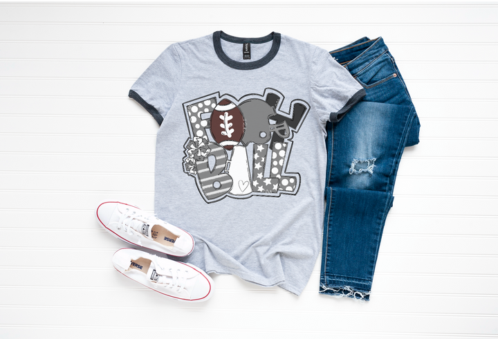 Football Word Art DTF Print