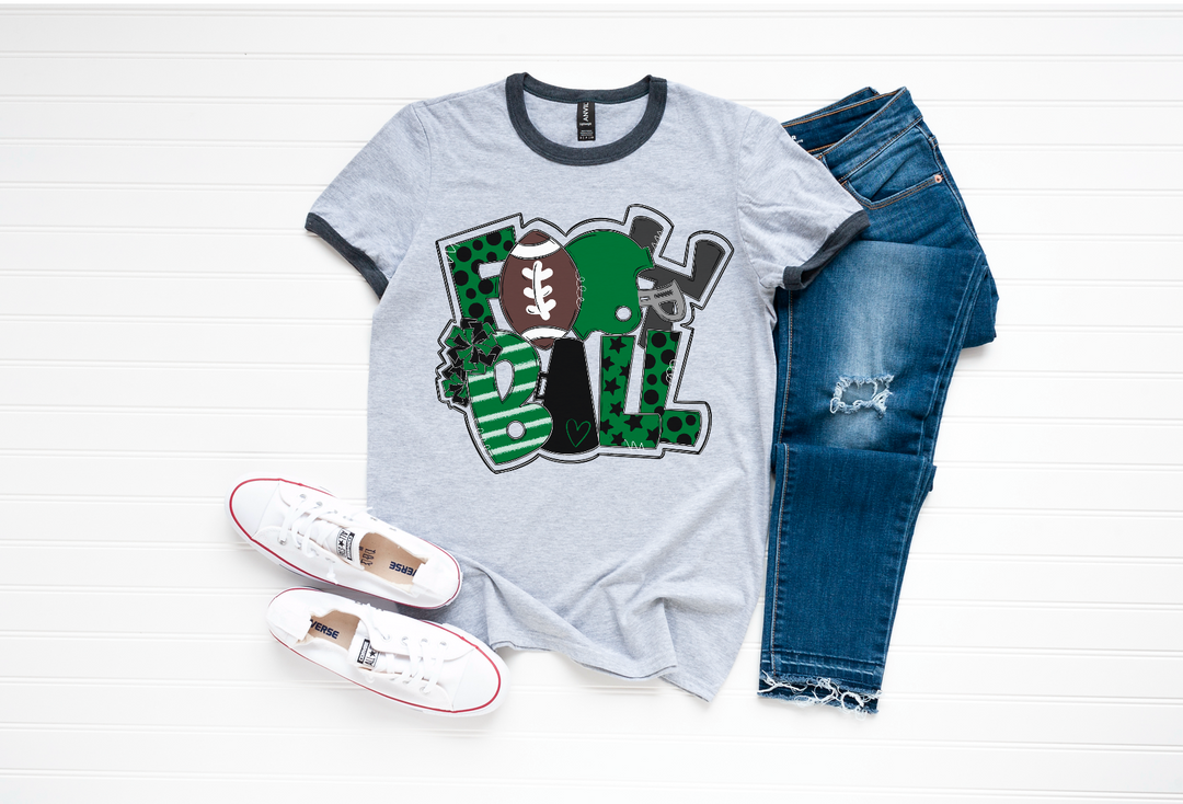 Football Word Art DTF Print