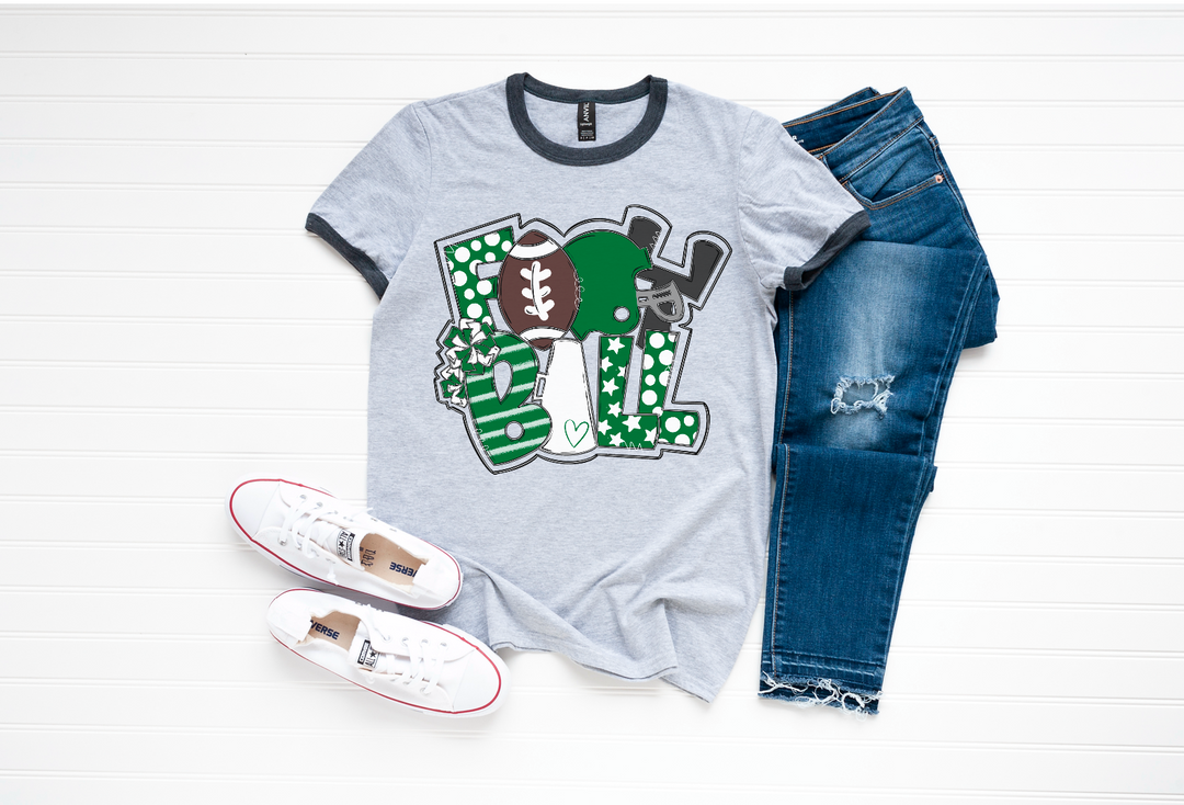 Football Word Art DTF Print