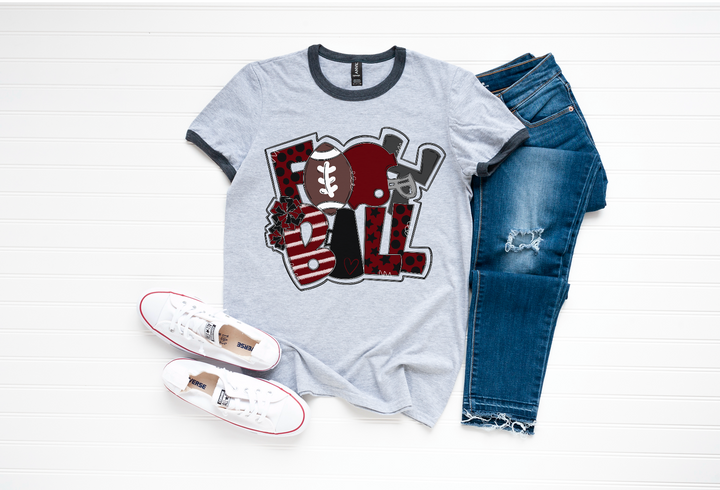 Football Word Art DTF Print