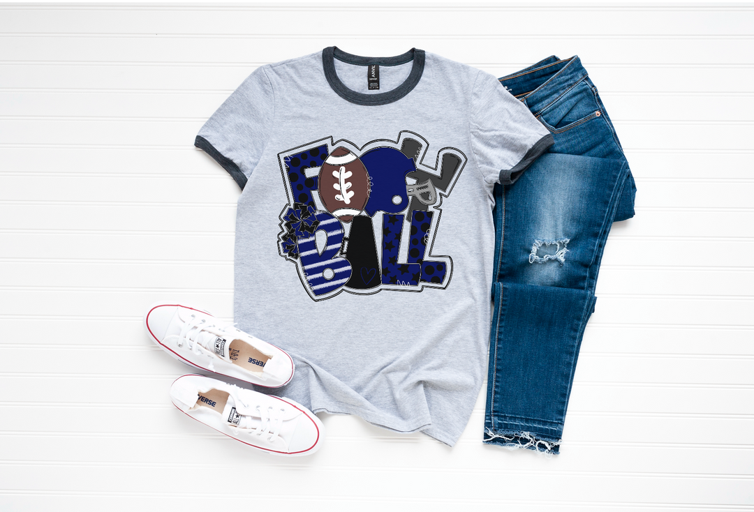 Football Word Art DTF Print