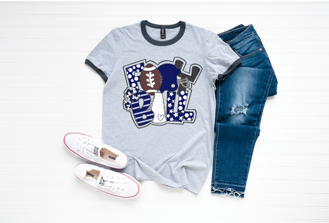 Football Word Art DTF Print