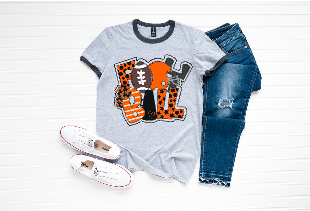 Football Word Art DTF Print