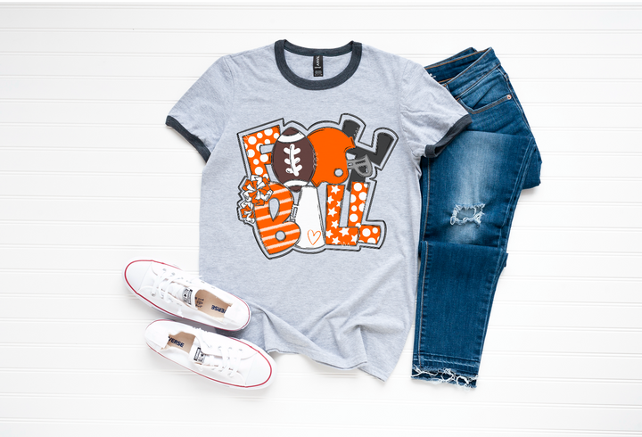 Football Word Art DTF Print