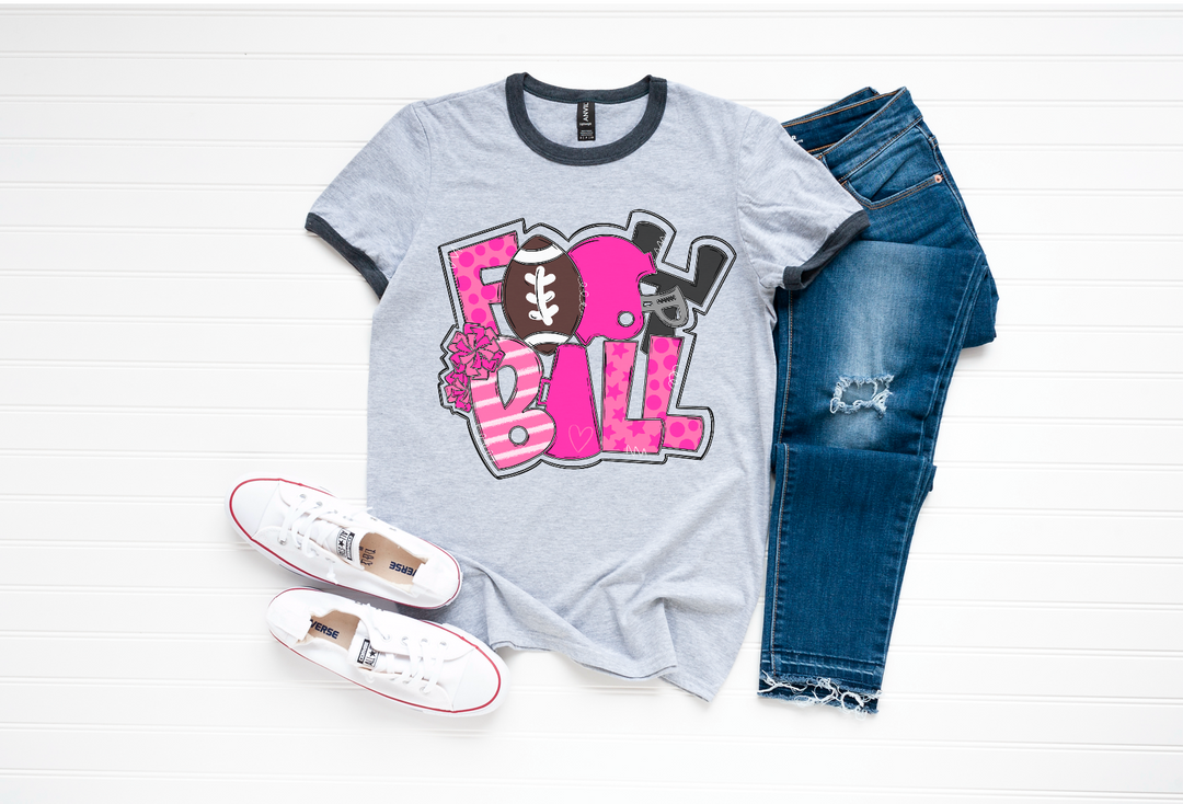 Football Word Art DTF Print