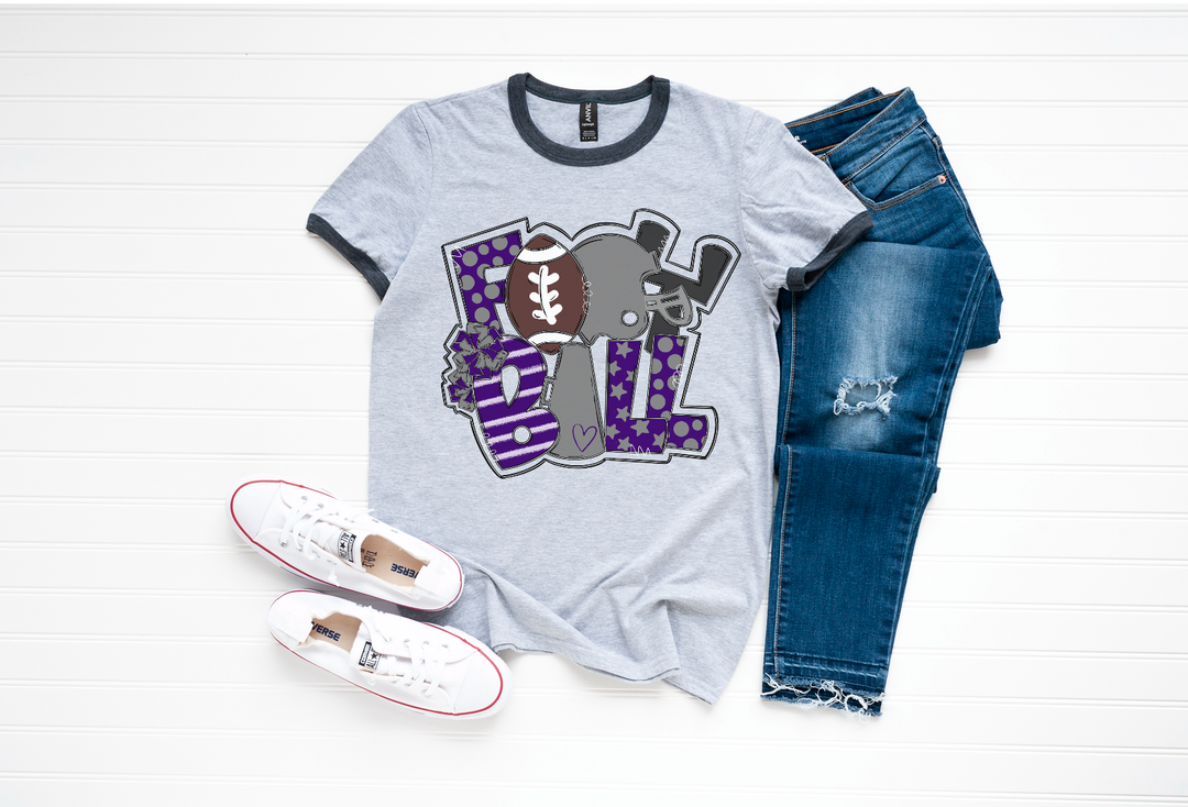 Football Word Art DTF Print