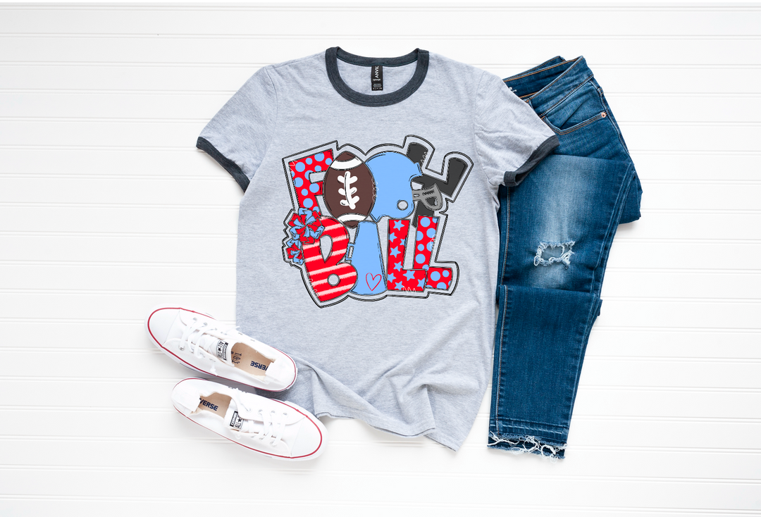 Football Word Art DTF Print