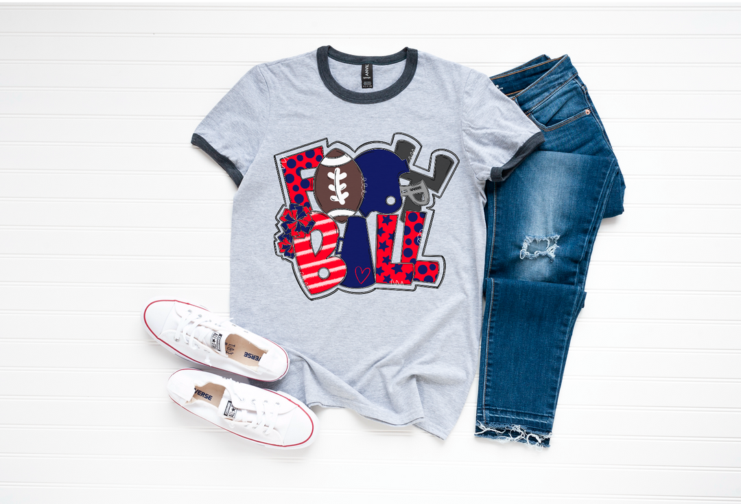 Football Word Art DTF Print