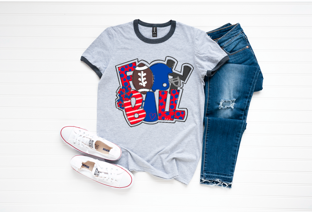 Football Word Art DTF Print