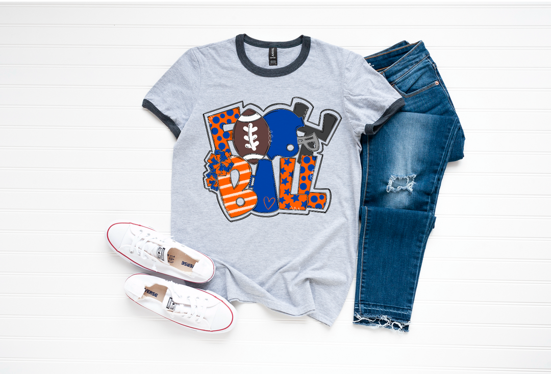 Football Word Art DTF Print