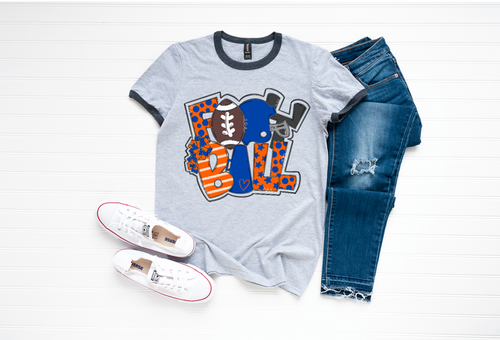 Football Word Art DTF Print