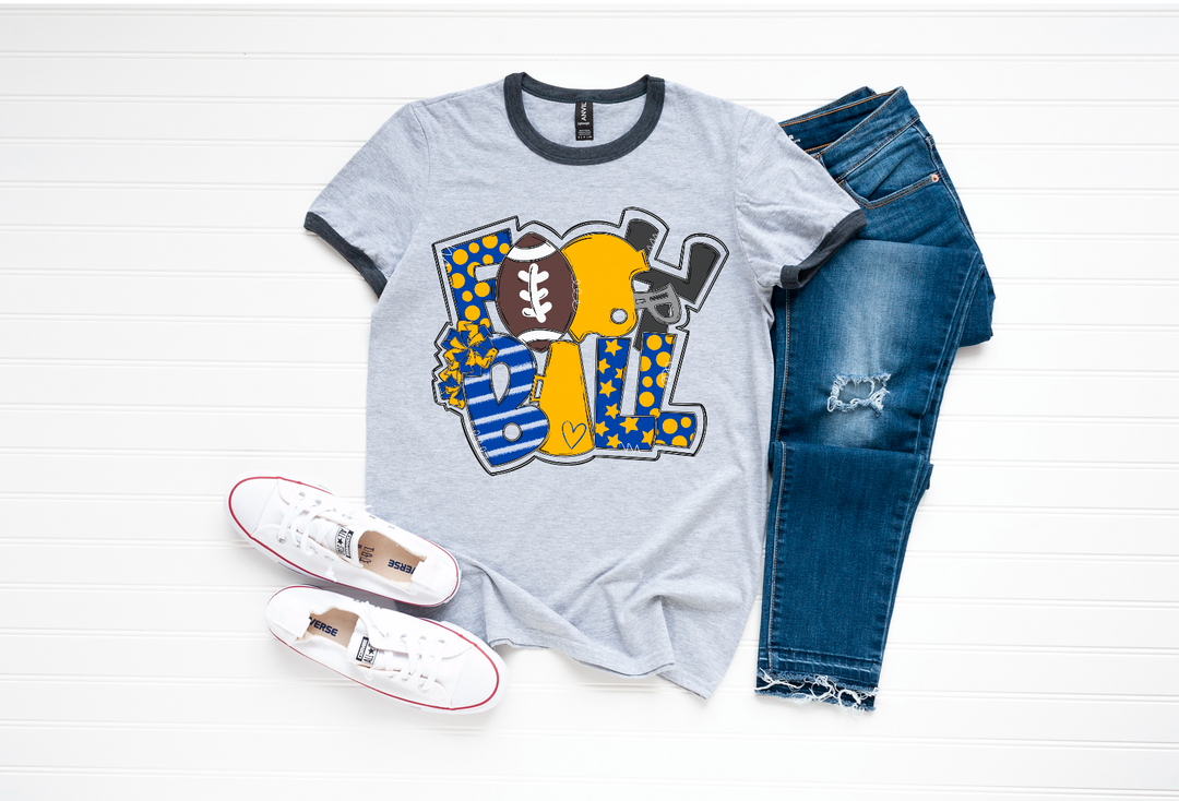 Football Word Art DTF Print