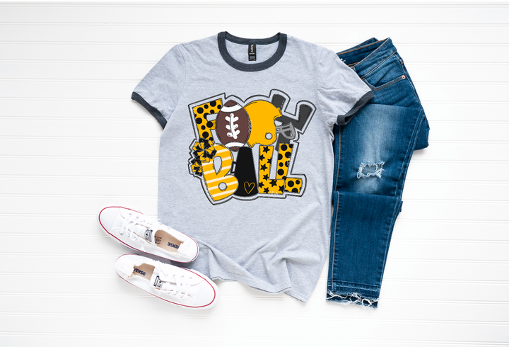 Football Word Art DTF Print