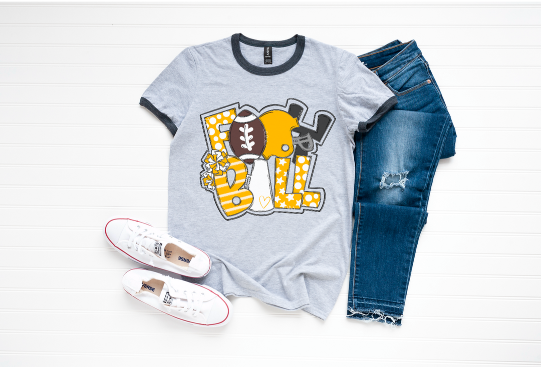 Football Word Art DTF Print