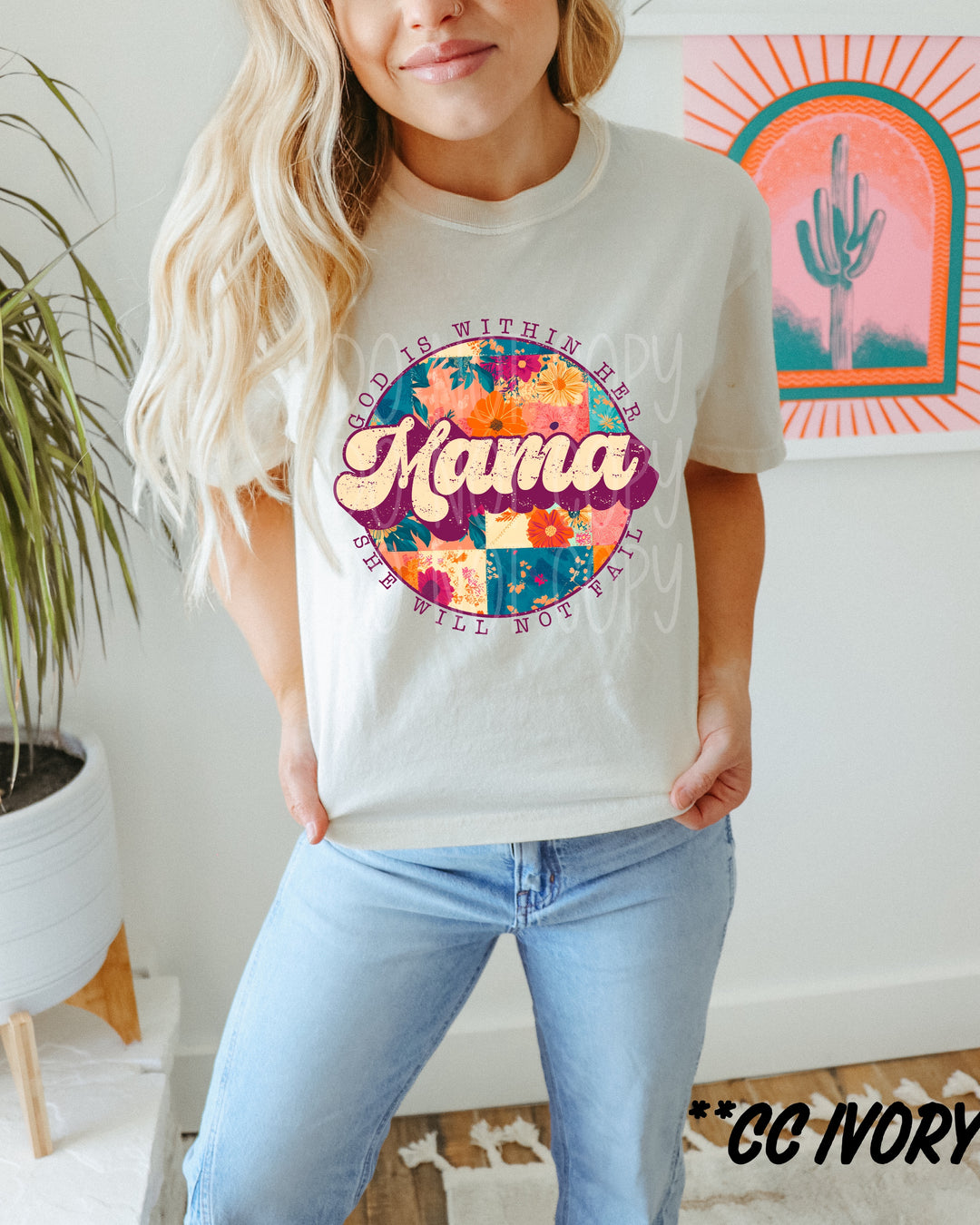 Mama God is Within Her DTF Print
