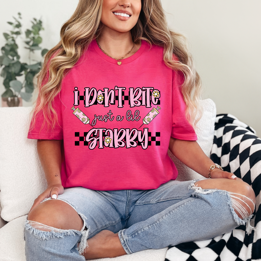 I Don’t Bite Just A Lil Stabby DTF Print