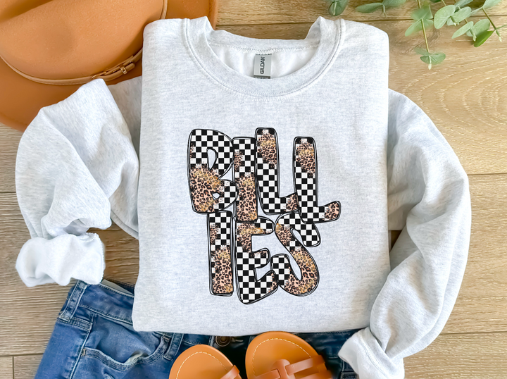 Leopard Checker School Spirit A-R DTF Print