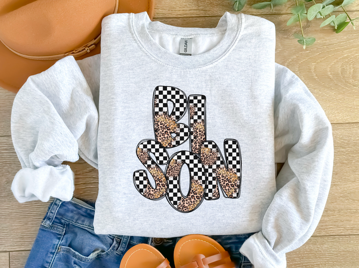 Leopard Checker School Spirit A-R DTF Print