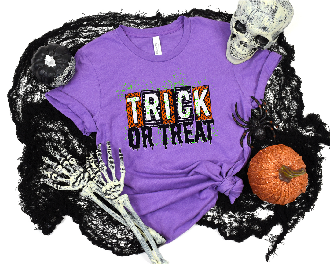 Trick Or Treat Splatter DTF Print