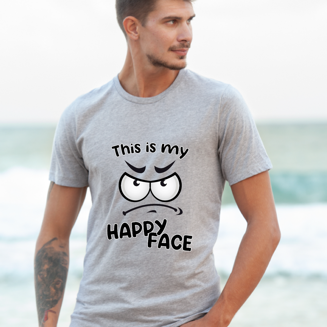 This Is My Happy Face DTF Print