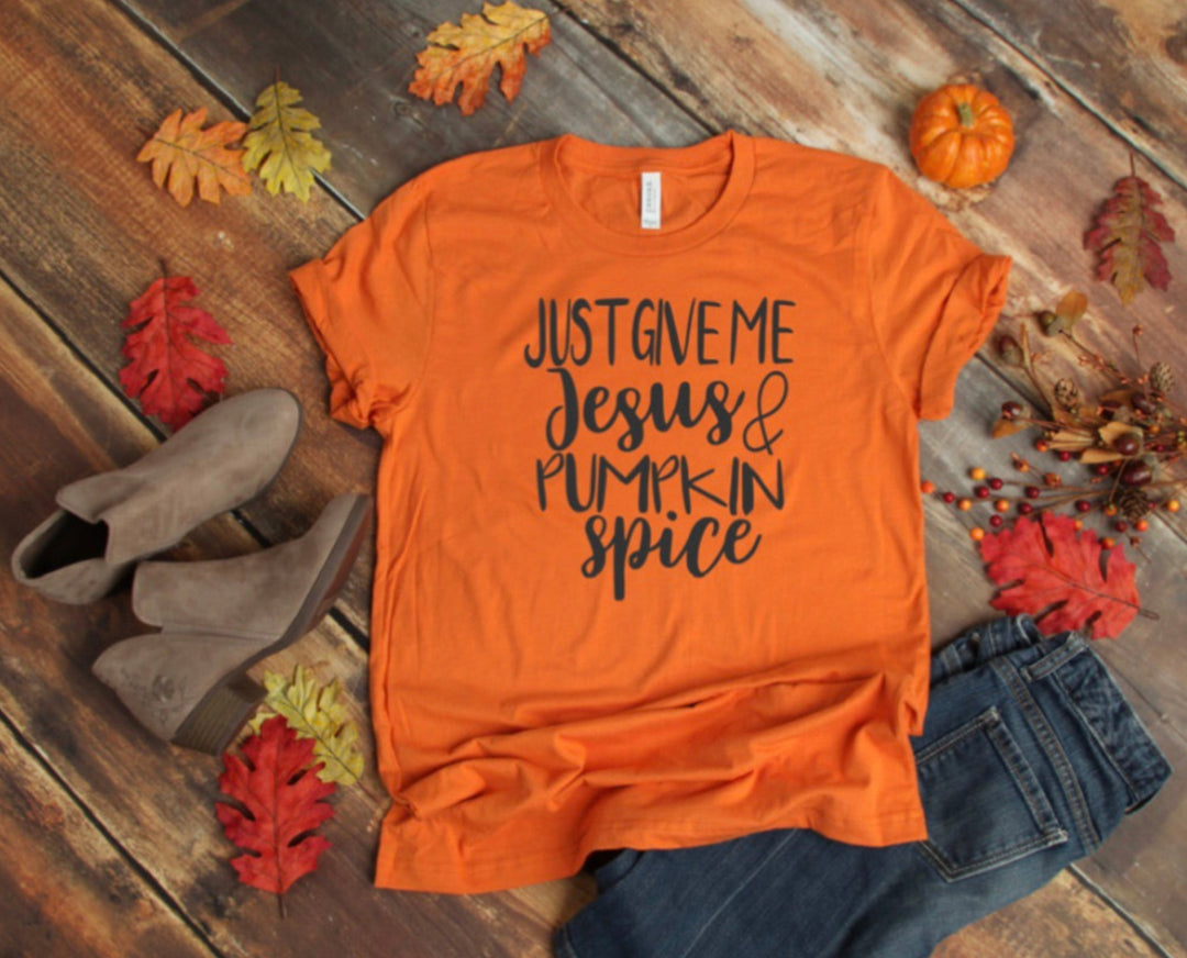 Jesus and Pumpkin Spice DTF Print