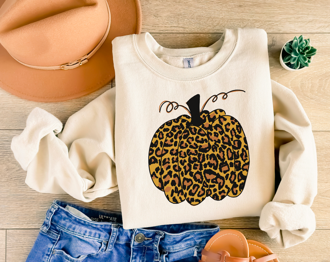 Leopard Pumpkin DTF Print