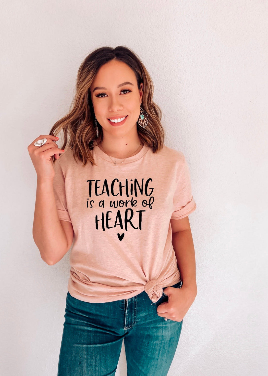 Teaching Is A Work Of Heart DTF Print