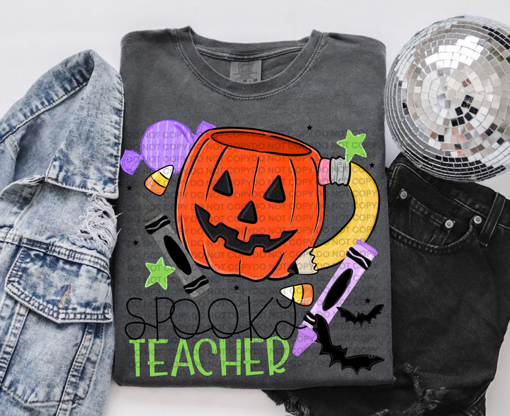 Spooky Teacher DTF Print