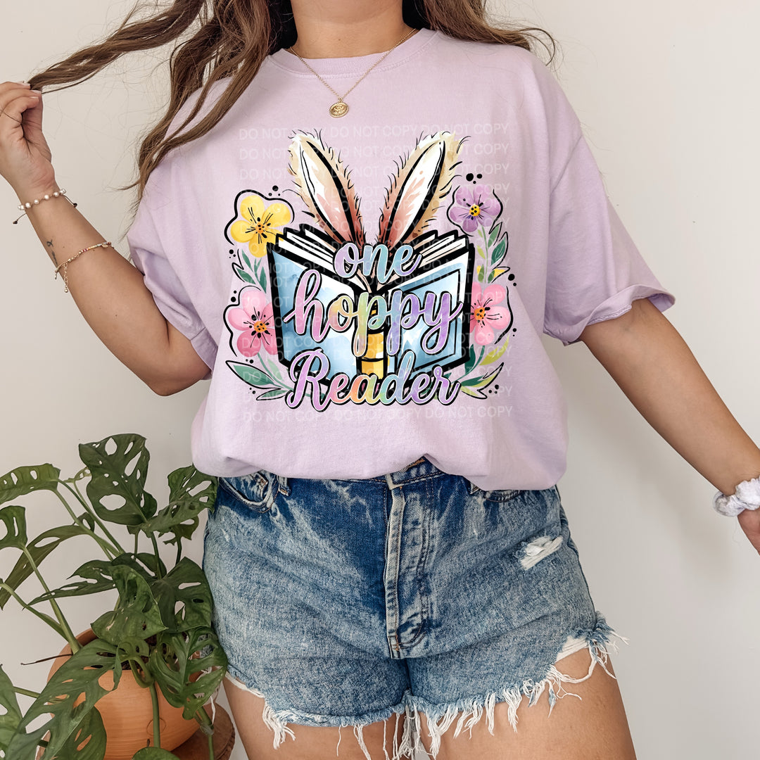 One Hoppy Reader DTF Print