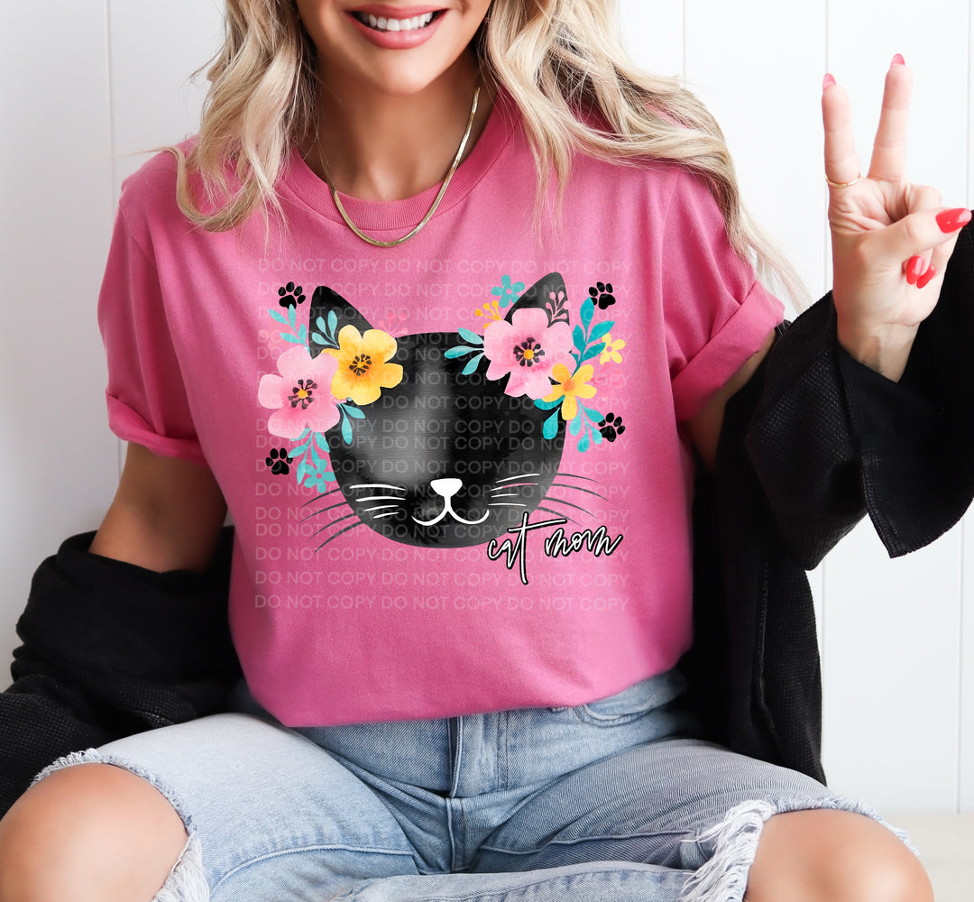 Cat Mom DTF Print