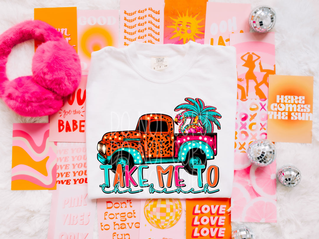 Take me to the Beach DTF Print