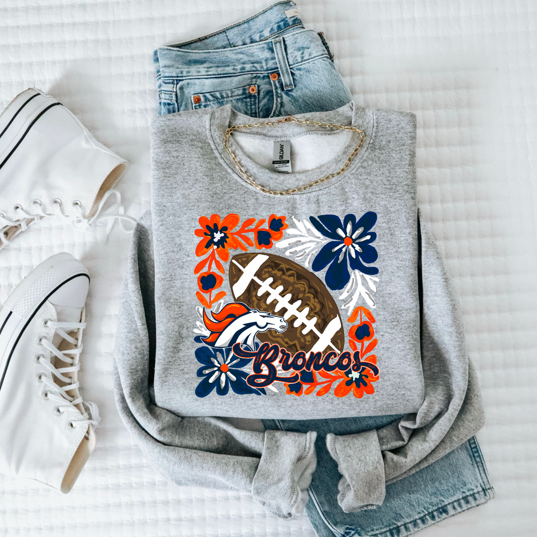 Floral Football DTF Print