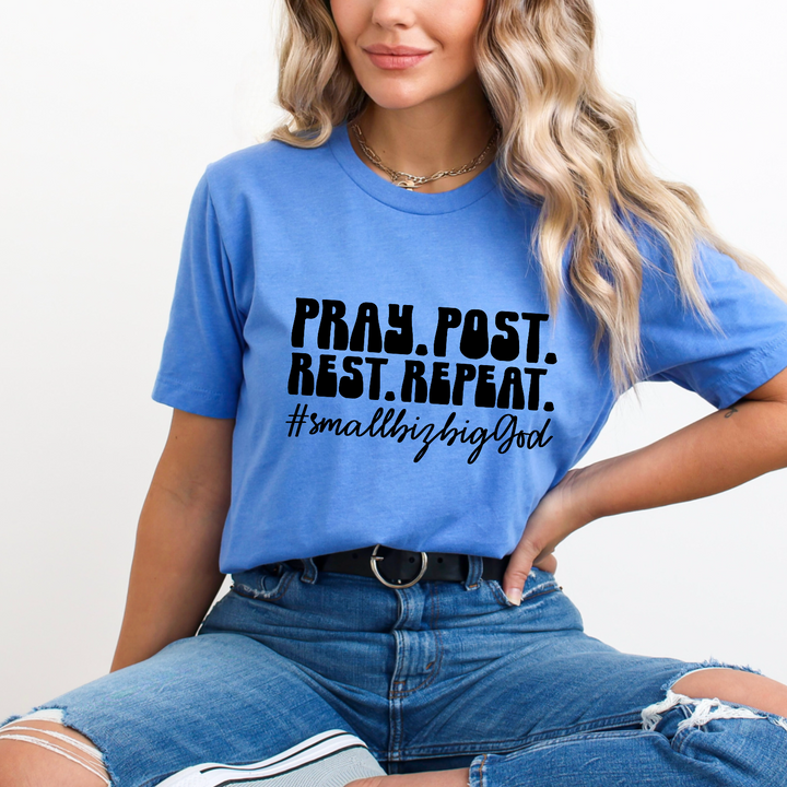 Pray Post Rest Repeat DTF Print