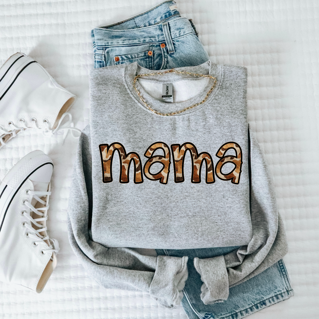 Camo Print Mama DTF Print