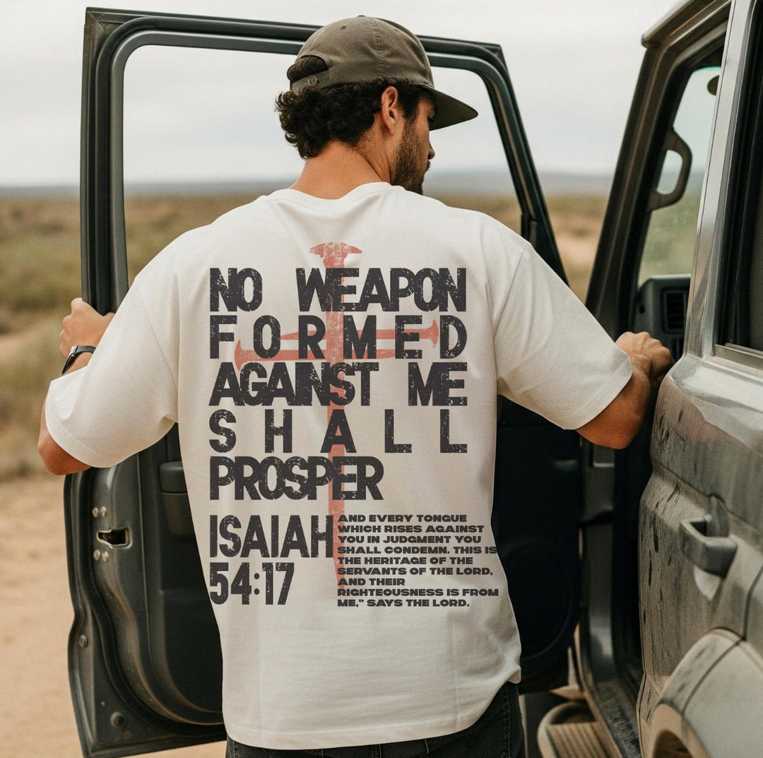 No Weapon Formed Against Me Shall Prosper OVERSIZED SET DTF Print
