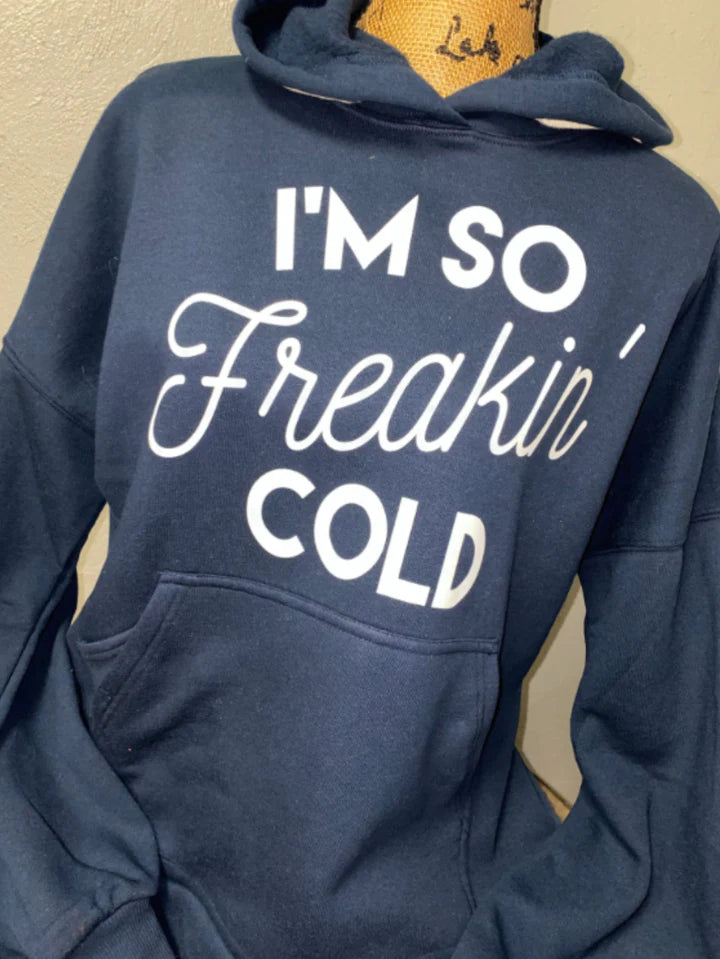 WHITE I’m So Freakin’ Cold Screen Print (R3)