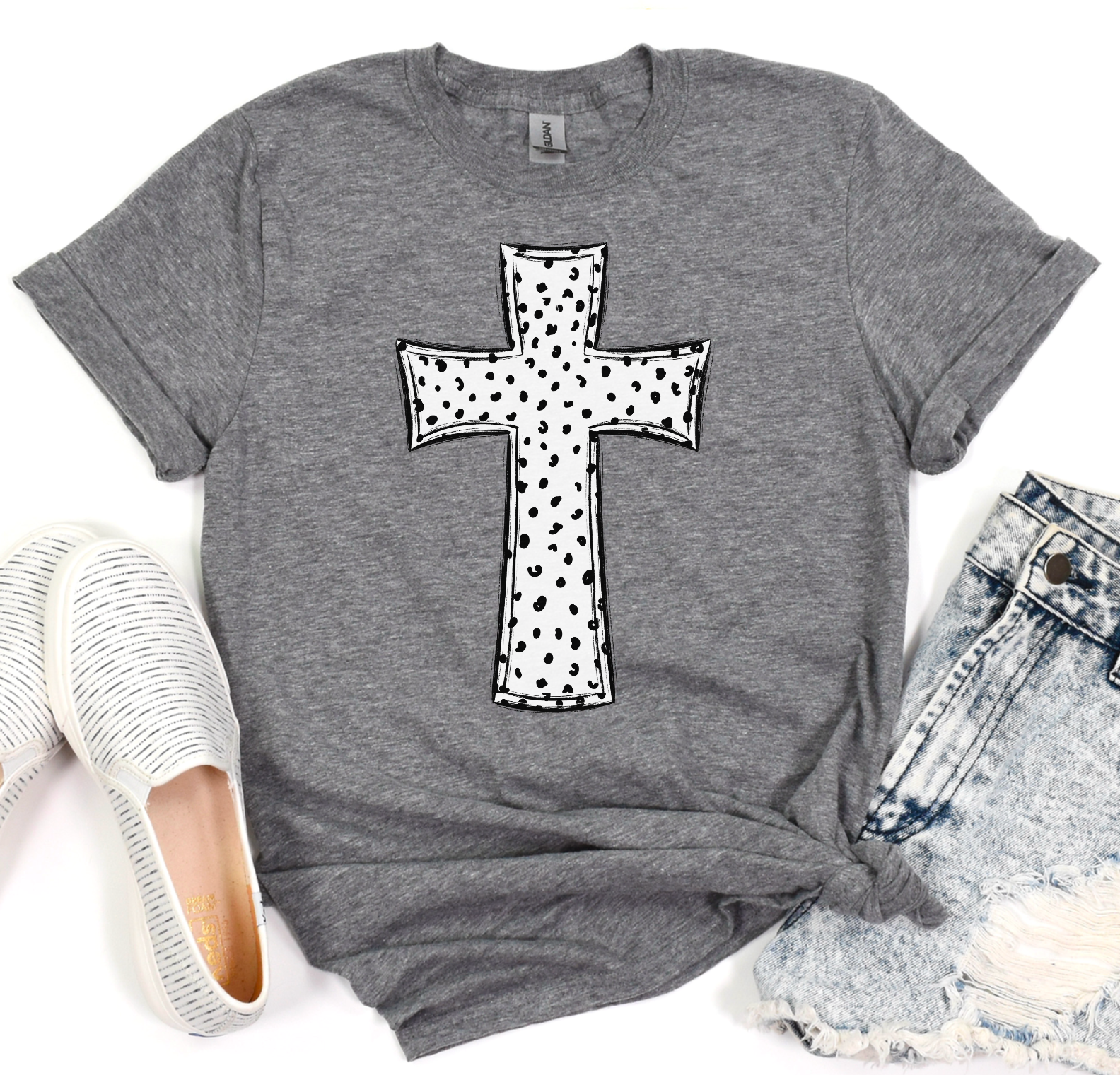 Dotted Cross DTF Print