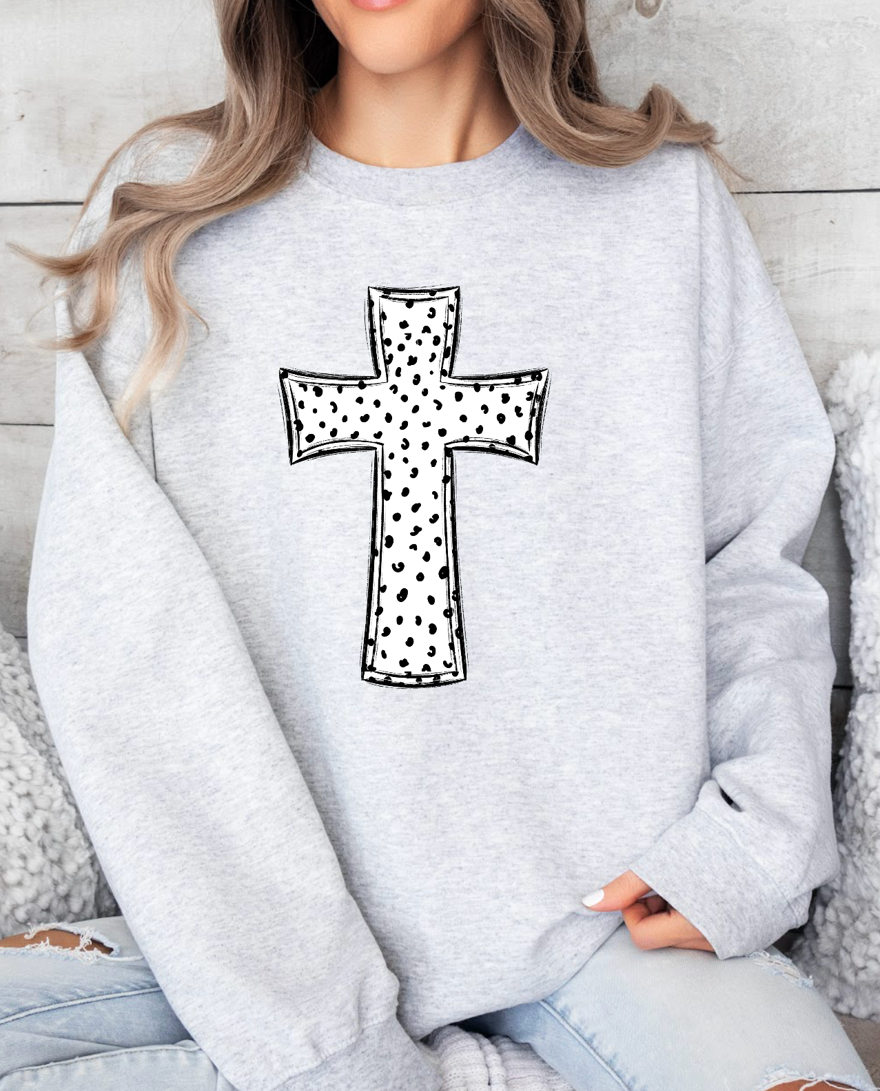 Dotted Cross DTF Print