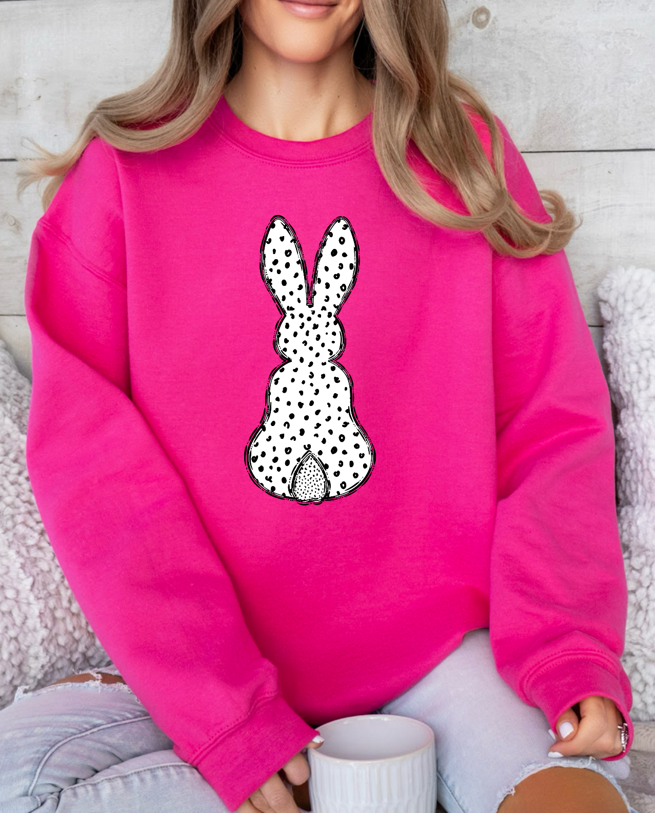 Dotted Bunny DTF Print
